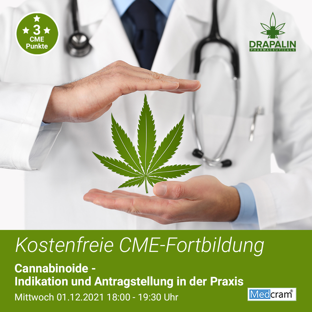 In der #DRAPALIN - Fortbildungsreihe findet am 01.12.2021 von 18:00-19:30 Uhr ein weiteres kostenfreies, mit 3 CME - Punkten zertifiziertes #Webinar statt. Sie richtet sich an medizinische Fachkreise.

Die Aufzeichnung des Webinars ist unter
cme.medcram.de 
verfügbar.