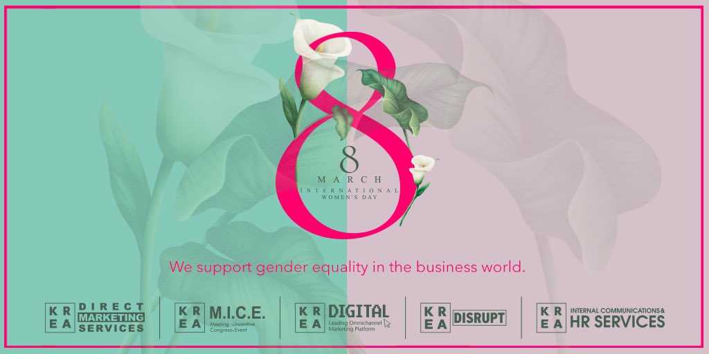 KREA_Disrupt's tweet photo. We support gender equality in the business world. We wish for an equal world where “Gender Equality” will be ensured, discrimination will be prevented in every field, and the rights of all women will be protected. https://t.co/QFcP6hofYD