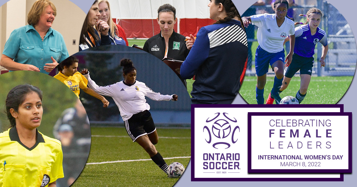 OntarioIsSoccer's tweet photo. Today, on International Women's Day, we are celebrating the female leaders in our community.

They are our coaches, match officials, players, administrators and front office staff.  

From the pitch to the boardroom,  women are a driving force for change in our sport. https://t.co/WCVfXaZpNg