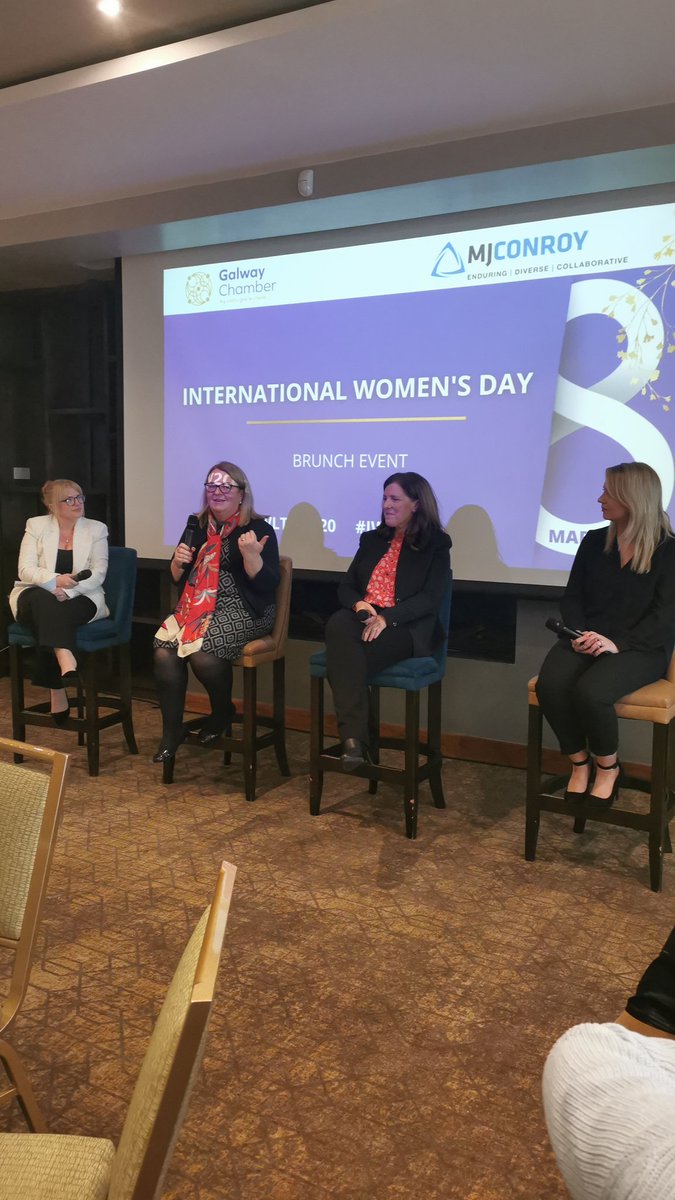 GalwayChamber's tweet photo. "If you don't feel like an imposter in the room you're in the wrong room"
@eveannar as she discusses imposter syndrome with our #internationalwomensday panel. https://t.co/LbvAQKzJUr