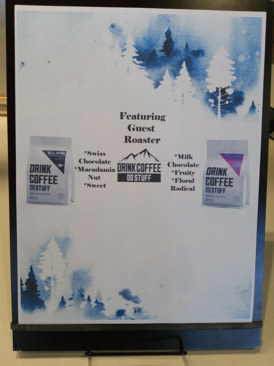 Welcome back everyone to the office! Quick announcement to show that the perch is open and operating with our new guest roaster "Drink coffee do stuff"!