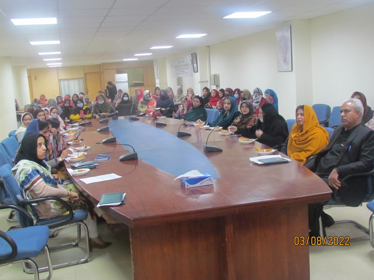 PakStat's tweet photo. International Women's Day celebrated at PBS HQ as a tribute to all the women who work hard for #PBS and who inspire us to be  strong &amp; resilient under all circumstances #PBS #internationalwomensday https://t.co/jLCbuixKRo