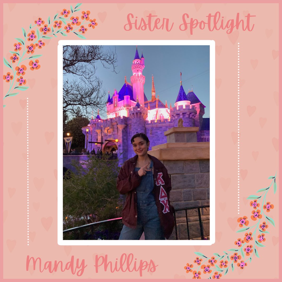 ✿ 𝕊𝕚𝕤𝕥𝕖𝕣 𝕊𝕡𝕠𝕥𝕝𝕚𝕘𝕙𝕥 ✿
 
This past weekend our sister ✨Mandy Phillips✨ attended the Association of Fraternal Leadership and Values as the President of the Latino Pan-Hellenic Council at UT-Austin! We are super proud of you and all the work you put in! 🦋❤️‍🔥