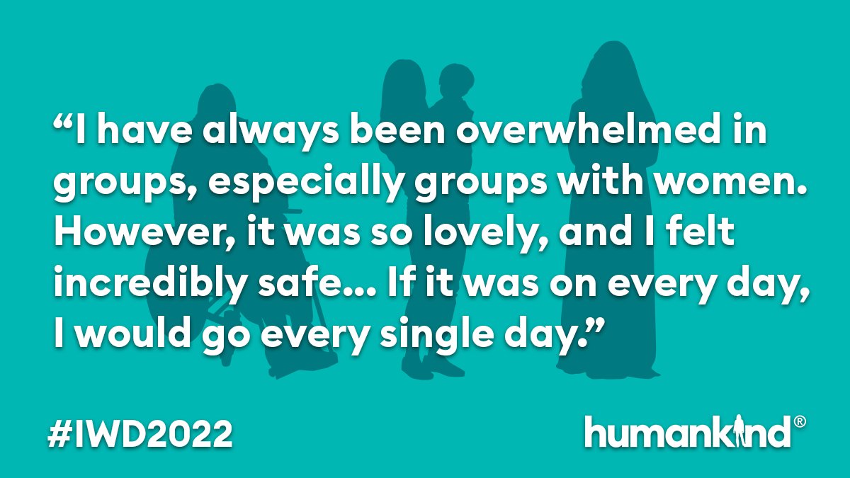 Humankind_UK's tweet image. To celebrate the fantastic work of #Haringey Recovery Service (@_Recovery1), we thought we would share some recent feedback we received from a participant in their women's recovery group. #IWD2022 #BreakTheBias 👏