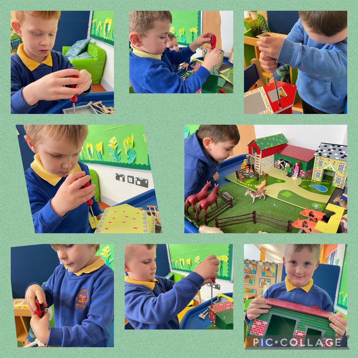 bhvcprimary's tweet image. Great teamwork from Dosbarth Enfys today! 👌🌈#developingstrength #wearebuilders #newfarm #luckyboys
