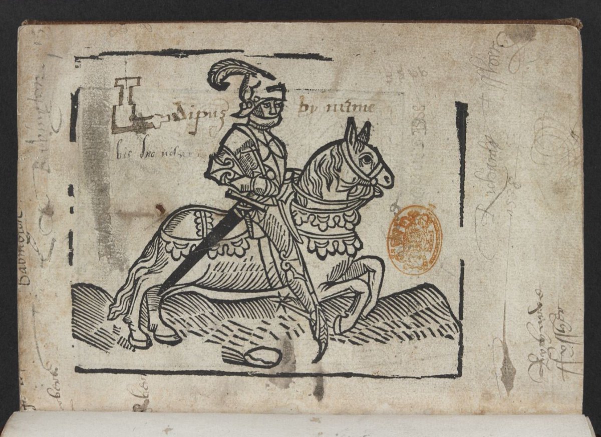 #WoodcutWednesday incunabulum 'Siege of Thebes', by Lydgate, John; ca. 1494, publisher: Wynkyn de Worde ( I ❤️ that name!)
Fully digitised💻&amp; available online in #IIIF ▶️ access.bl.uk/item/viewer/ar…
#digitisation #archives #openaccess 
<a href="/BLprintheritage/">BL Printed Heritage Collections</a> <a href="/practicalIIIF/">Practical IIIF</a> <a href="/universalviewer/">Universal Viewer</a>