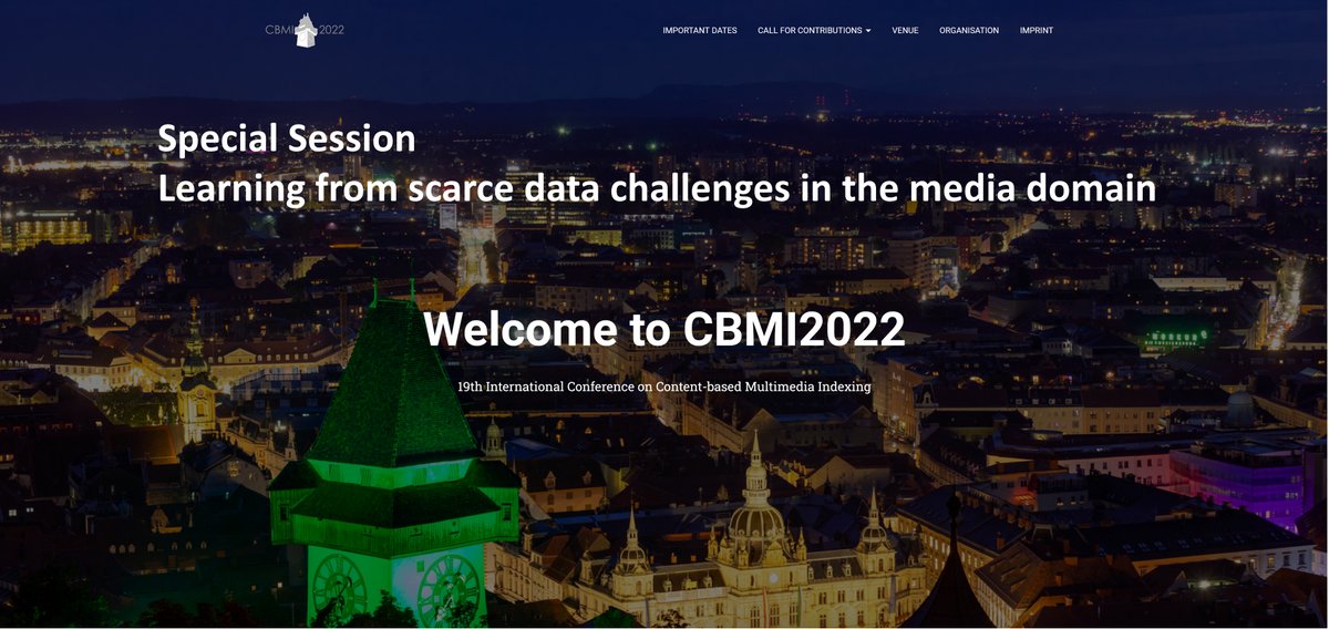 AIMultimediaLab's tweet image. #CallforPapers &quot;Learning from scarce data challenges in the media domain&quot; lnkd.in/dYcTuzSM @ CBMI 2022 #transferlearning #syntheticdatageneration #domaintransfer #selfsupervised #fewshotlearning #benchmarking #openresources #media @ai4mediaproject papers due April 10 2022.