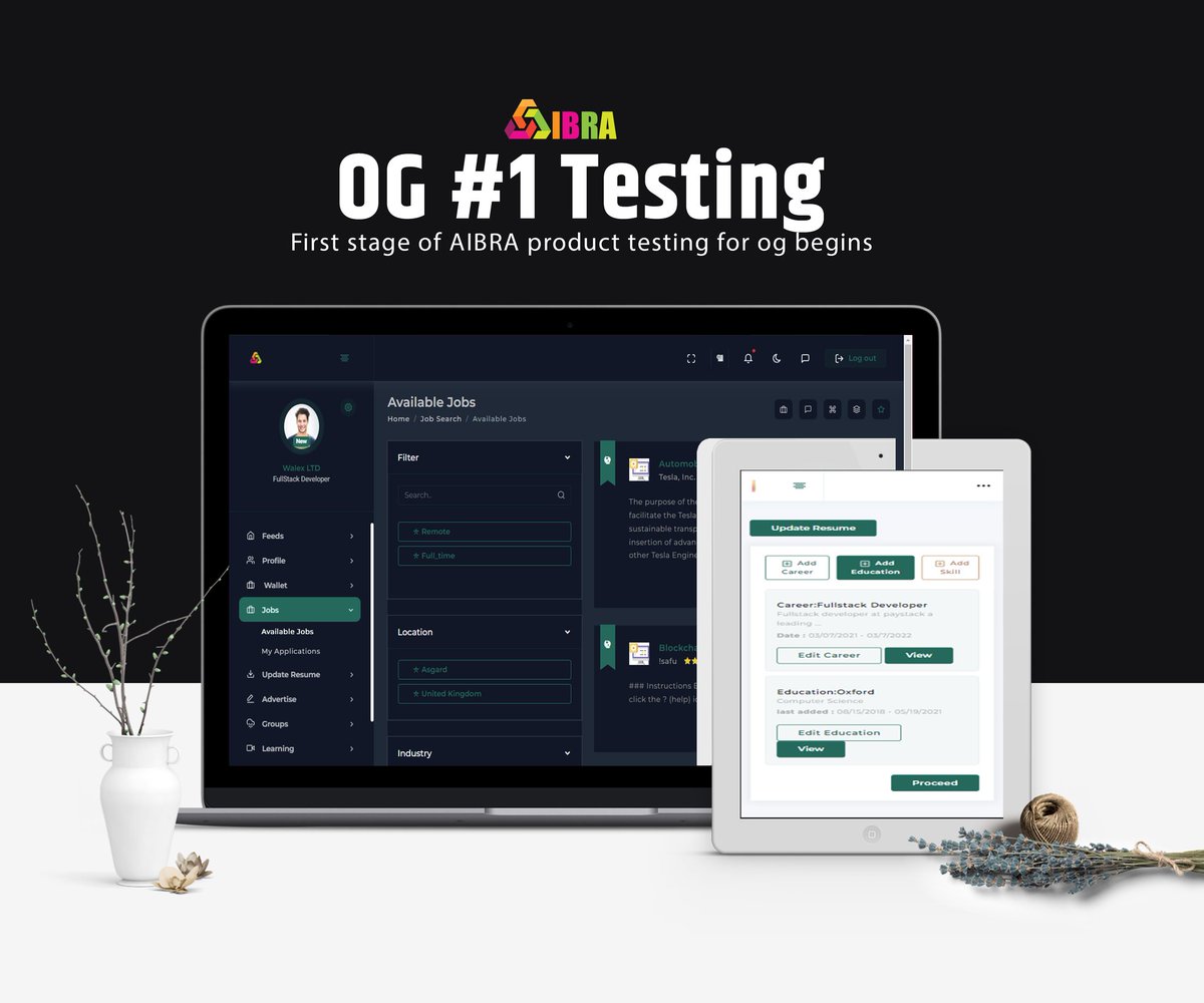 AIBRA_OFFICIAL's tweet photo. We are proud to announce that the first phase of Aibra recruitment tool testing for ogs and early adopters  has commenced on discord!!
#Solana #Aibran #supraOracles https://t.co/2BW5rX5ynI