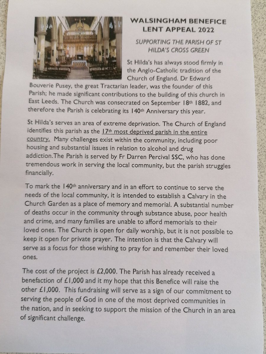 Mass was offered today for the people of Ukraine. It also marked the beginning of our Lent Appeal in aid of the Parish of St Hilda's Cross Green in the Diocese of Leeds. #supportingoneanother @DarrenPercival6 @DioceseNorwich @bishopnorwich @SSCHOLYCROSS @SeeRichborough