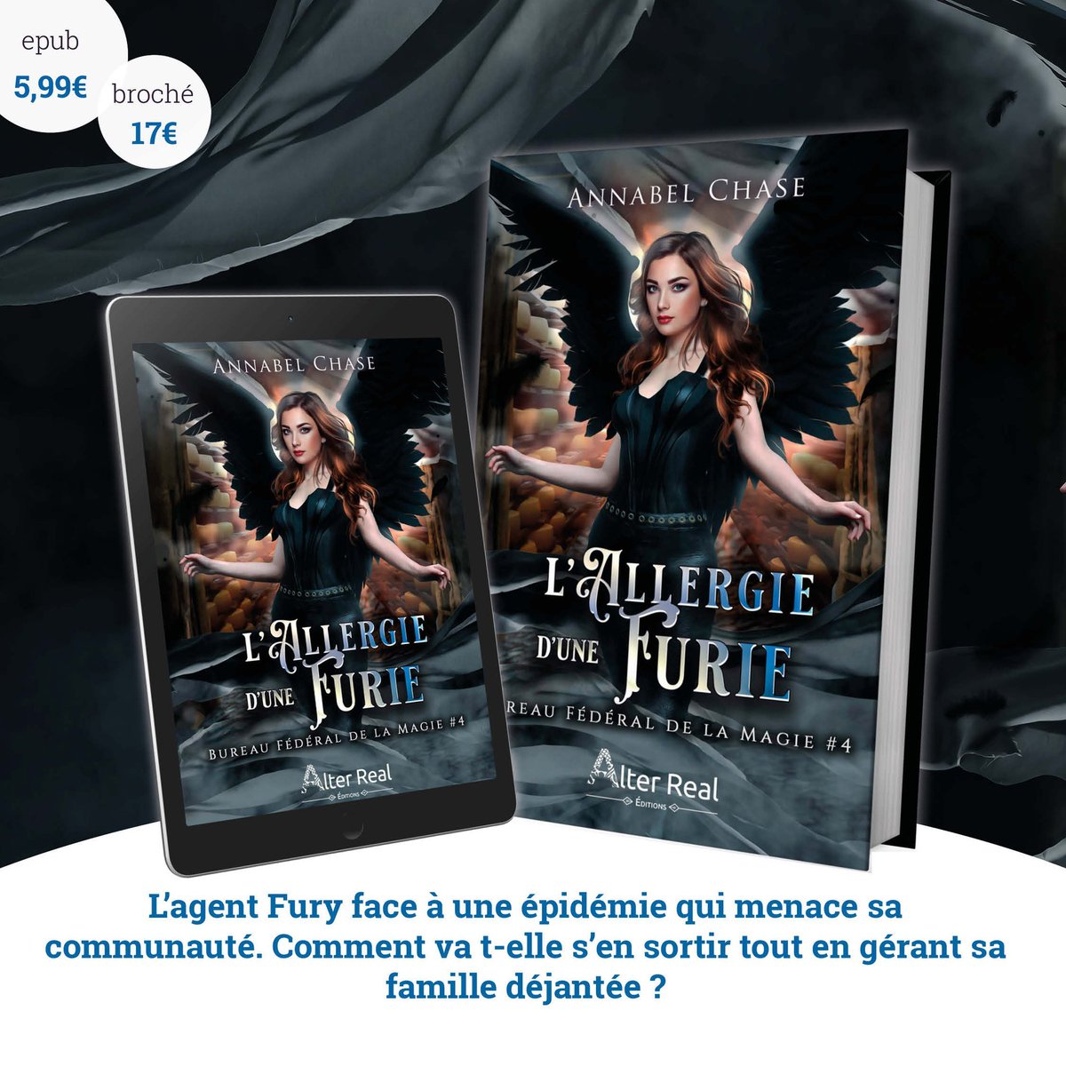 [#MardiConseil]
Tome 4 du Bureau fédéral de la magie de @AuthorAnnabel  : le plaisir est toujours au rdv 🤩📚
⭐️« Une saga addictive »
⭐️« Toujours très heureuse de découvrir les nouvelles aventures de notre furie préférée! »
⭐️« Ma petite Furie m'avait manqué!