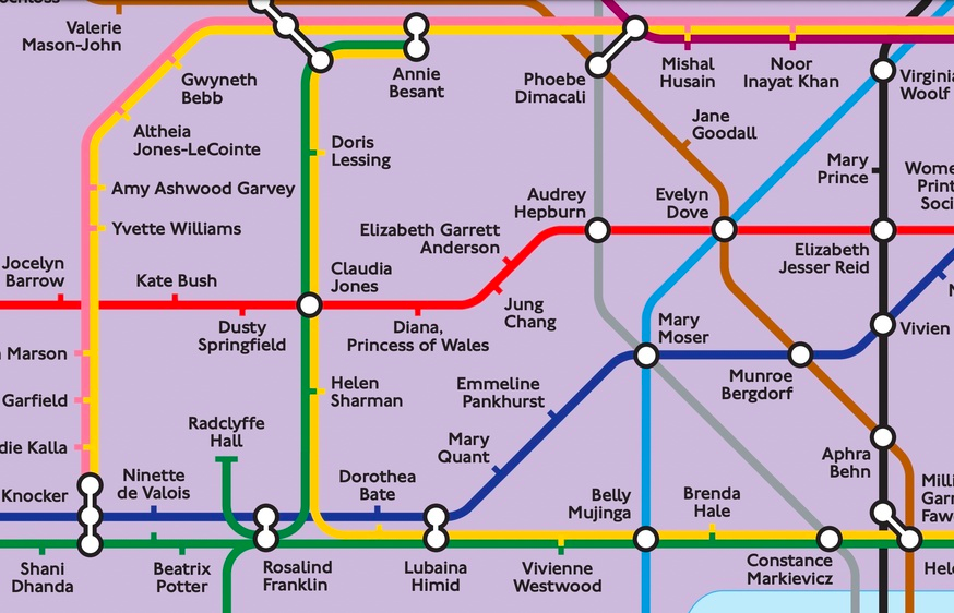 Happy International Women's Day!

We are excited to share with you the new City of Women Tube map which launches today. 

The free interactive map, through which you can explore the brilliant women included in it, can be found here: cityofwomenlondon.org