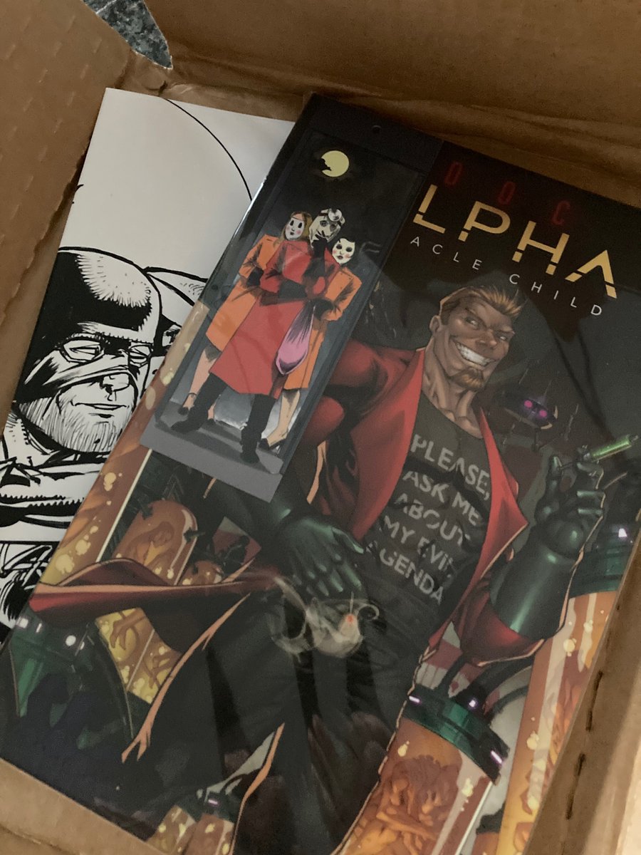 __RiseAgain__'s tweet photo. Oh hells yeah! Loved reading the digital now on to the thick juicy book! Love #DrAlpha Thanks @literaturedevil! 🤘 https://t.co/Caug3Zm1bg