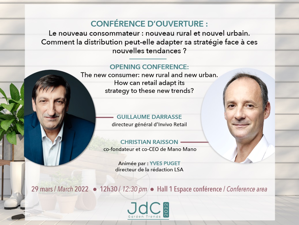 Rendez-vous le lundi 29 mars sur les <a href="/JdC_jardin/">JdC Garden Trends</a> pour assister à la #conférence d'ouverture de 12h30 !

See you on Monday 29 March at <a href="/JdC_jardin/">JdC Garden Trends</a> for the opening #conference at 12:30!

#Garden #jardin