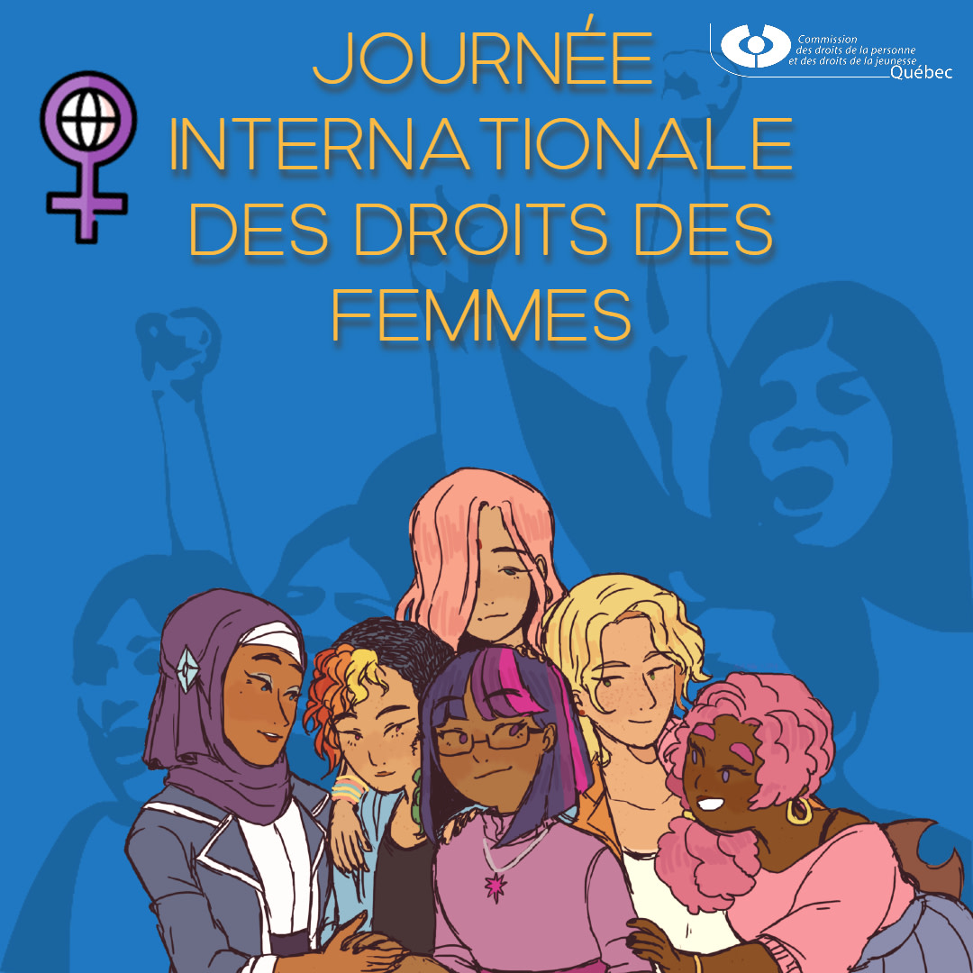 #JIF2022 #8MARS #ellescestnous
💜 JOURNÉE INTERNATIONALE DES DROITS DES FEMMES 💜

👭 Aujourd'hui est l'occasion de faire le point sur les luttes et réalisations des #femmes pour préparer l'#avenir des #futuresgénérations. La CDPDJ poursuit son engagement: bit.ly/35DTZ7W