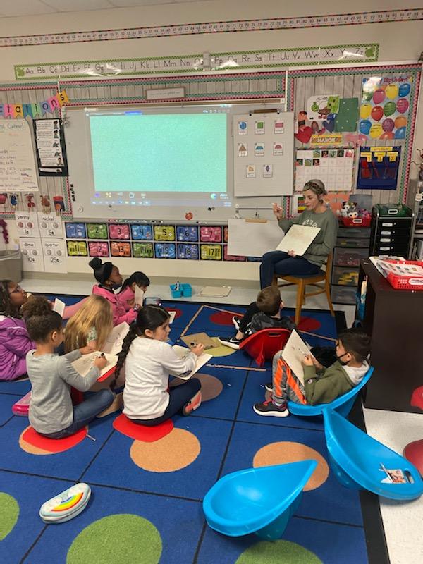 Mrs. Aday, Mrs. Jones, and Mrs. Aday providing our first grade students with small group instruction at it's finest. Great job ladies!!!!