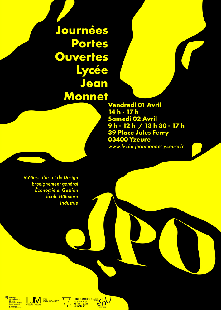 Le lycée Jean Monnet d'Yzeure ouvre ses portes aux futurs lycéens et étudiants les 1er et 2 avril 2002.
Rendez-vous sur notre site lycee-jeanmonnet-yzeure.fr pour découvrir la diversité des formations de l'établissement.
Visite en image : youtube.com/watch?v=zQducz…