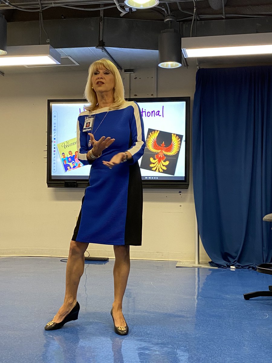 EcAkerman's tweet photo. What an honor for my colleagues @ellie_litt @MelissaLuck7  and I to represent @Promethean and @LearnPromethean  at Young Women’s Preparatory. We spoke to classrooms focusing our conversation on how we “Rise like a Phoenix.” @YWPAMONARCHS https://t.co/VA2dgBrqii
