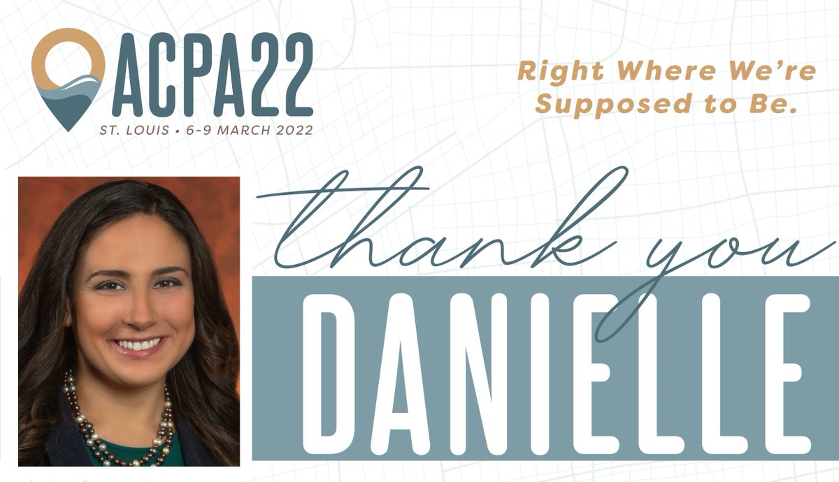 THANK YOU @drdMo924 for your service to our Association as the 2021-2022 ACPA President!