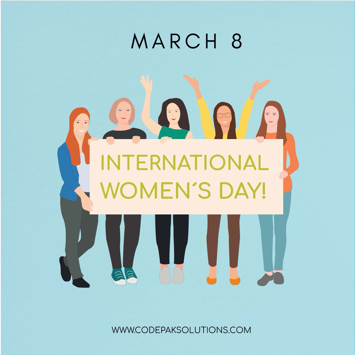 CodepakSolution's tweet image. Happy International Women´s Day! Today Codepak Solutions would like to celebrate with you all the women of the world!
#breakthebias #international womansday #womensday #womensday2022