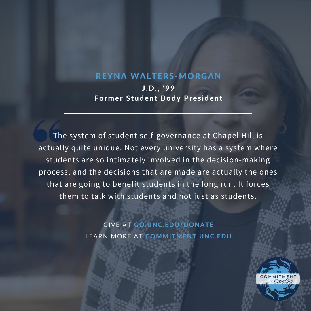 Together, we'll make a difference! Help support student governance at Carolina for the next 100 years.