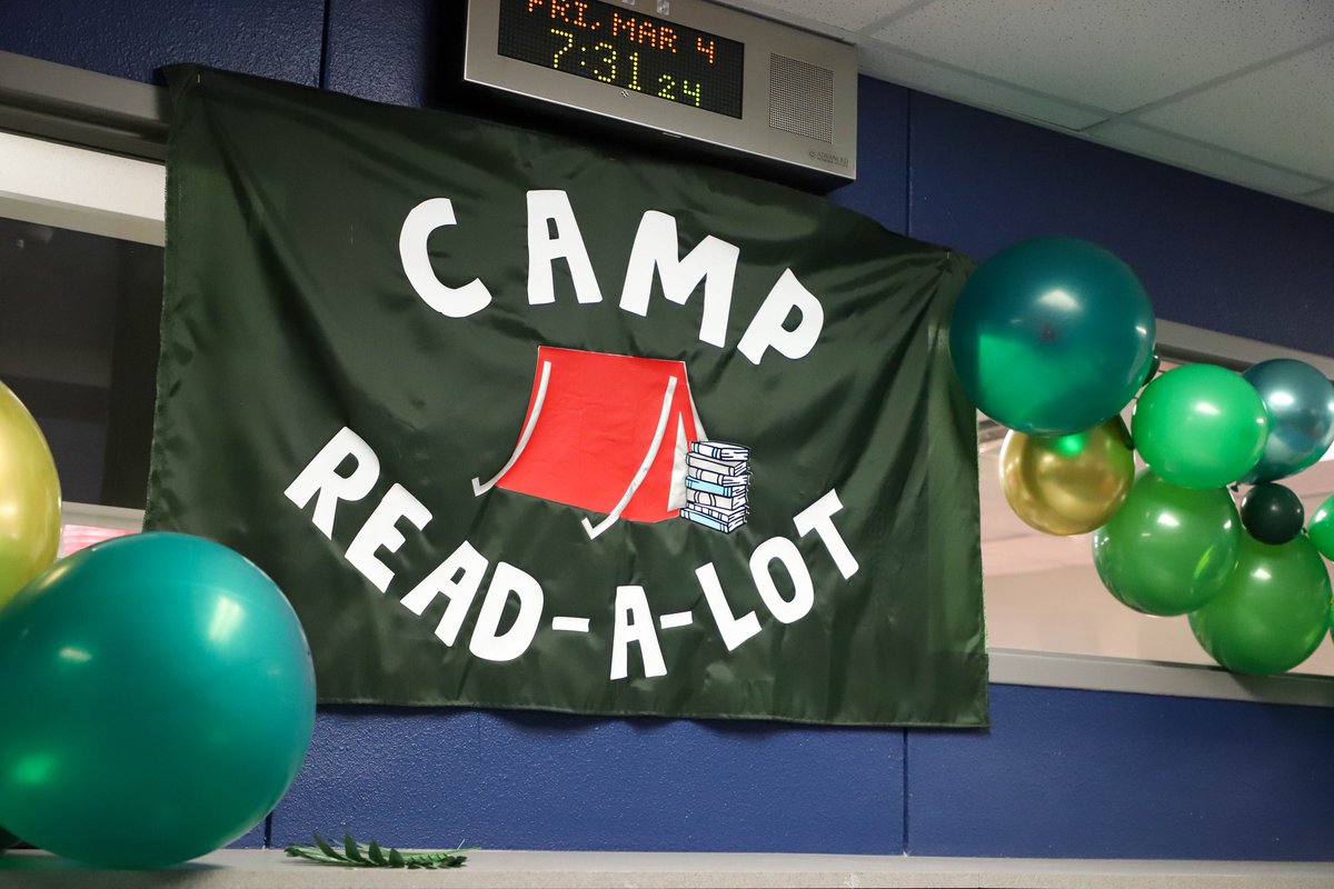 Lakeview Elementary transformed their entry, library and flex space into a fun reading environment for students called Camp Read-A-Lot! Students showed their camping attire with Flannel and Trail Mix Day, and the fun will continue later this week. Photos: bit.ly/3hKyaGj