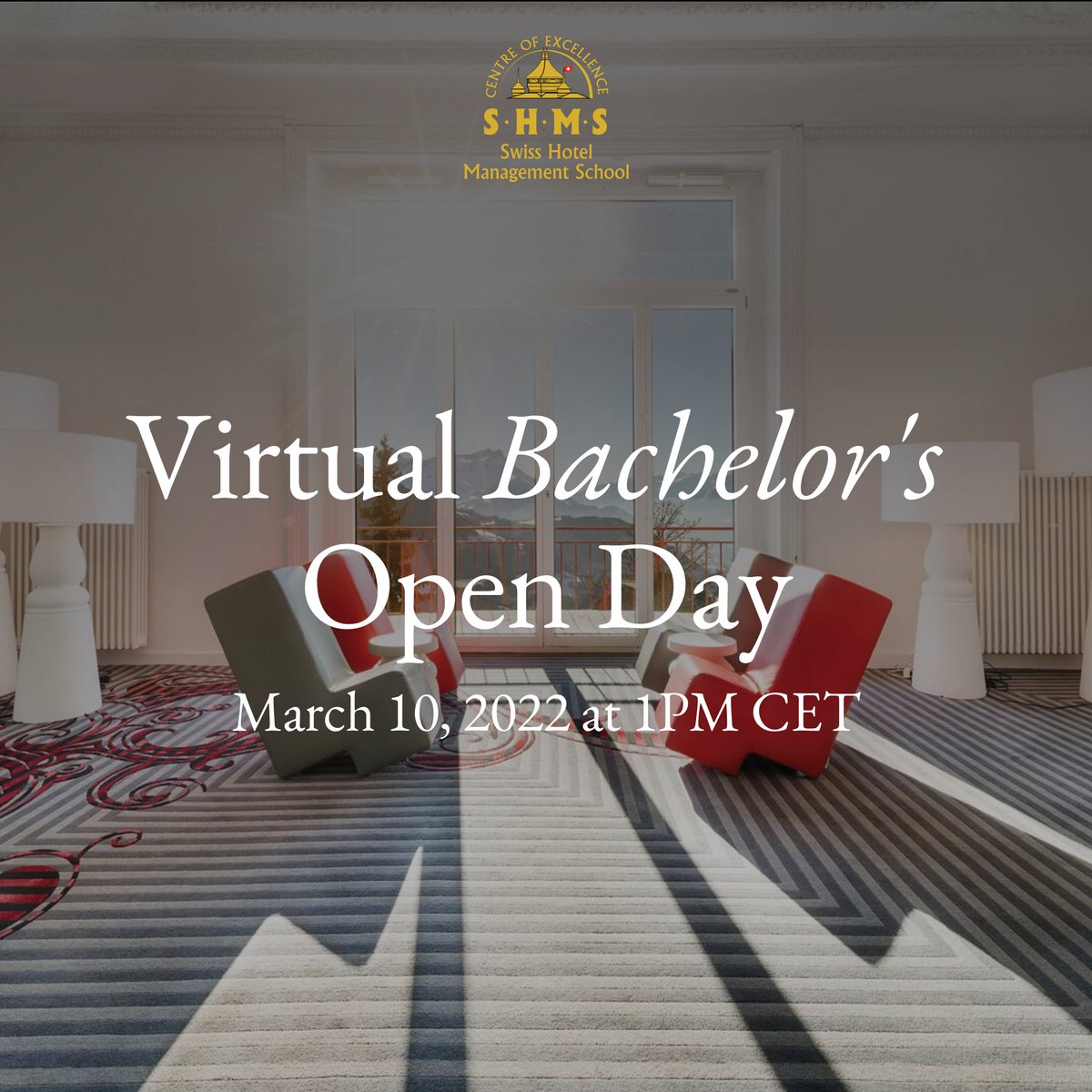 Start thinking like a leader – a leader in the global hospitality industry. 🌍 
Discover our top-ranked hospitality school on March 10, 2022 at 1:00 p.m. CET: 
bit.ly/3FmScRg

#hospitality #hotelier #master #switzerland #hospitalitystudent #bachelordegree