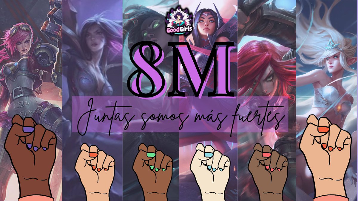 Nos acosan, nos insultan, nos denigran, nos discriminan solo por ser jugadoras mujeres.

Todo y mas sigue pasando en el mundo de los video juegos. ¡¡STOP!!

Hoy nosotras no celebramos el día, nosotras conmemoramos el 8M y celebramos la lucha histórica.
#8m #8MGamer #8Marzo