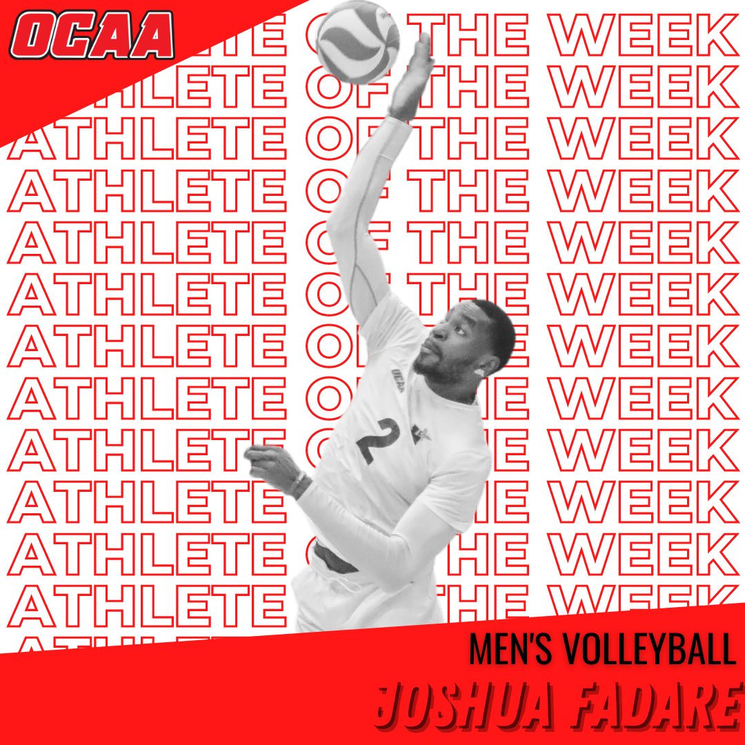 TheOCAA's tweet photo. 📢 #OCAAMVB Athlete of the Week
🙂 Joshua Fadare
🏐 @HumberHawks
🏫 @humbercollege
✏️ Radio Broadcast
🗓️ 2
🎓 @MillikenMHS
🏠 #MarkhamON
ℹ️ https://t.co/TDVlEp7ioO https://t.co/EuhGEvMDE8