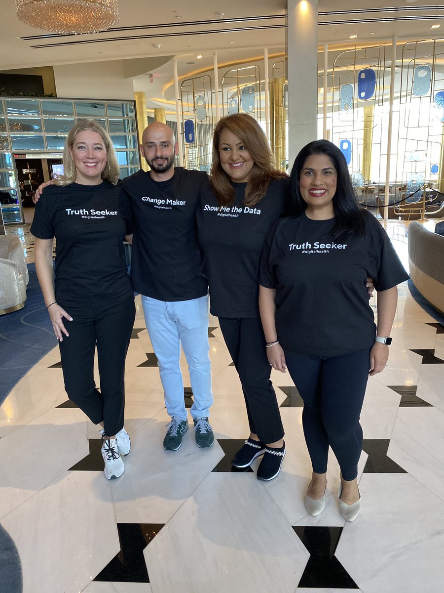 A sneak peak at the t-shirts you’ll see around #ViVE2022! Change maker, Truth Seeker, or Data Boss - tell us which one speaks to you and why and we’ll send you a t-shit! Tag @m_disrupt and #digitalhealthintelligence