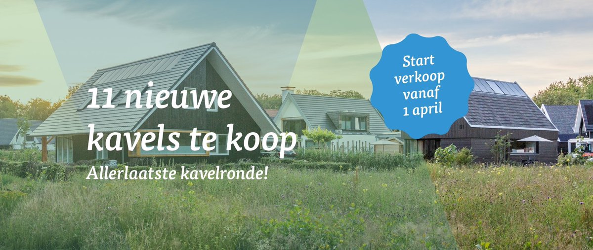𝗩𝗮𝗻𝗮𝗳 𝟭 𝗮𝗽𝗿𝗶𝗹: 𝘀𝘁𝗮𝗿𝘁 𝘃𝗲𝗿𝗸𝗼𝗼𝗽 𝟭𝟭 𝗻𝗶𝗲𝘂𝘄𝗲 𝗸𝗮𝘃𝗲𝗹𝘀! Het is zover! De allerlaatste keer dat er meerdere kavels tegelijk in verkoop gaan. Meer op: vaneker.nl/te-koop/nieuwe… #kavelverkoop #nieuwbouw #droomhuis #woneninhetgroen #dichtbijdestad
