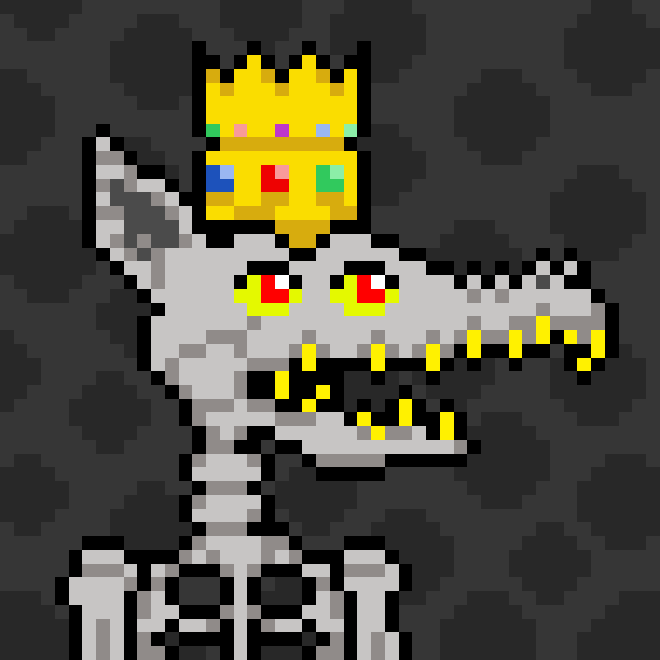 pixelhowlerz's tweet photo. @NonFungibleNoah the king of the @HOWLERZNFT  #NFTGiveaway mint avail at https://t.co/imsuRhHit6 https://t.co/YFGDzZbssl