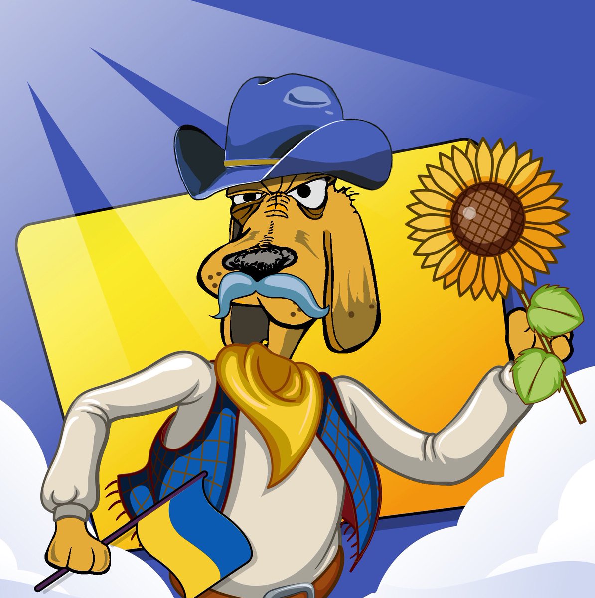 Giving Homage To Ruff Hombre’s Ukrainian /American Grandmother . Happy International Woman’s Day - peace and love is wished for us all. 
rarible.com/token/0xB66a60…