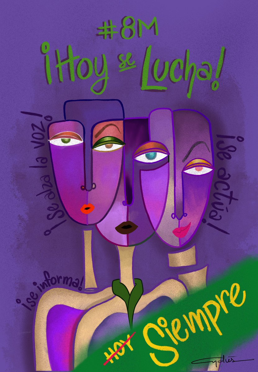 #InternationalWomensDay 💜💚

#8Marzo2022 #NFTs #NFT #nftart #NFTartist #women #NiUnaMenos #NiUnaMas