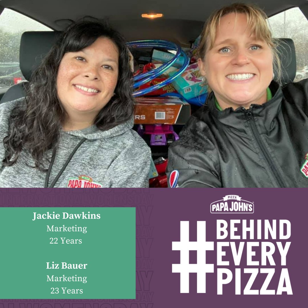 papajohnscola's tweet photo. Here's to strong women, we may know them. We may be them. We are beyond proud of our team members. Thank you for making not only Papa Johns but the world a better place.#BreakTheBias #IWD2022 #BehindEveryPizza https://t.co/CKWBTLczrB