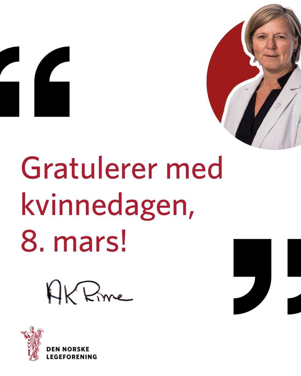 legeforeningen's tweet photo. I dag er det 8. mars, den internasjonale kvinnedagen. Legeforeningen jobber hver dag for bedre helsetjenester og utjevning av sosiale helseforskjeller.Fortsatt er det slik at kvinners helse er et forsømt område. Kampen for kvinners helse er også kvinnesak. https://t.co/hIBcQEQFfk