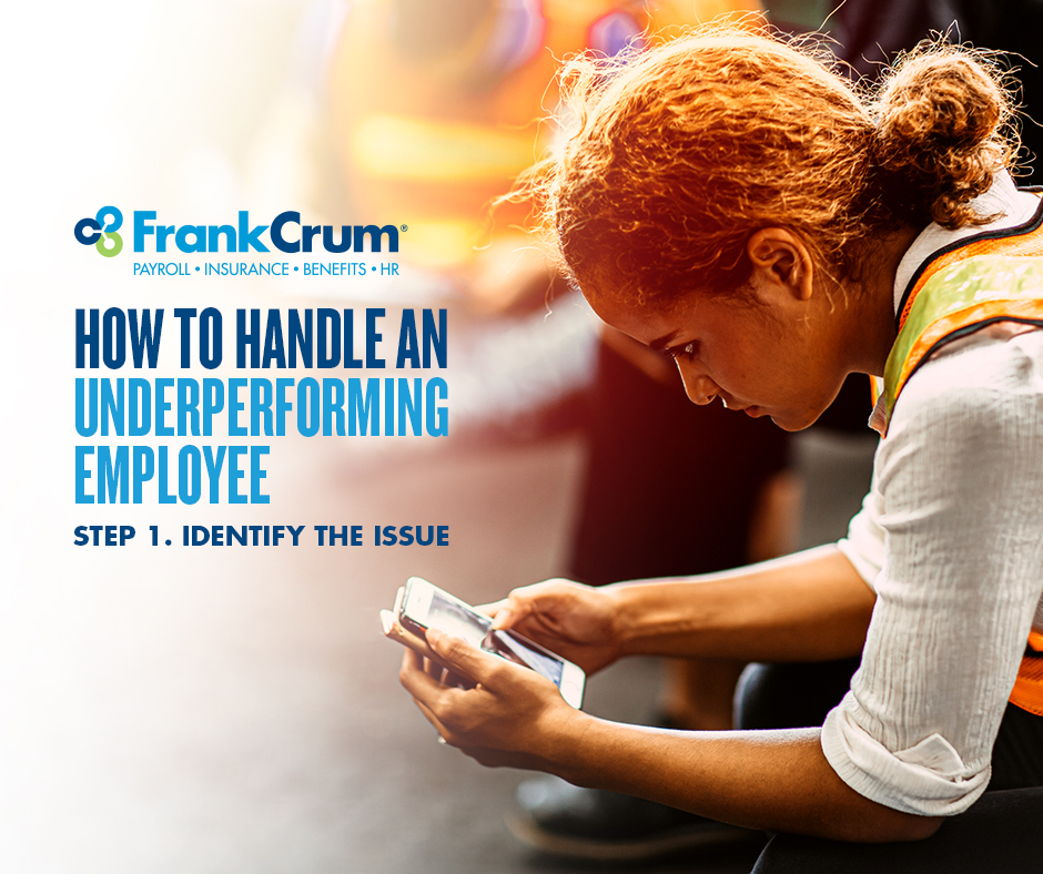 FrankCrumPEO's tweet image. Managing an employee that isn&apos;t meeting your expectations can be a challenge. But just because they&apos;re letting you down, doesn&apos;t mean you need to let them go! The first step to handling underperformance is to identify the issue. #Underperformance #HR