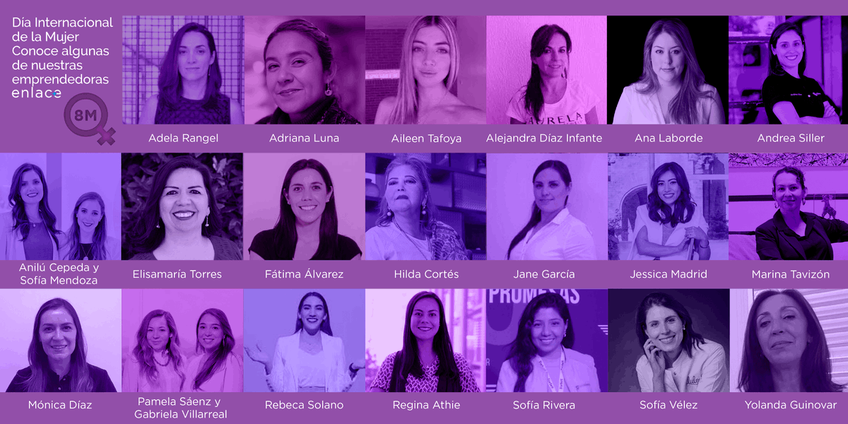 Red_ENLACEE's tweet photo. ✨ Hoy 8 de marzo, Día Internacional de la Mujer, reconocemos la participación y el compromiso de las emprendedoras, consejeras, mentoras y colaboradoras de enlace+  para fomentar el desarrollo social y económico de México. https://t.co/hawvFxTgbr