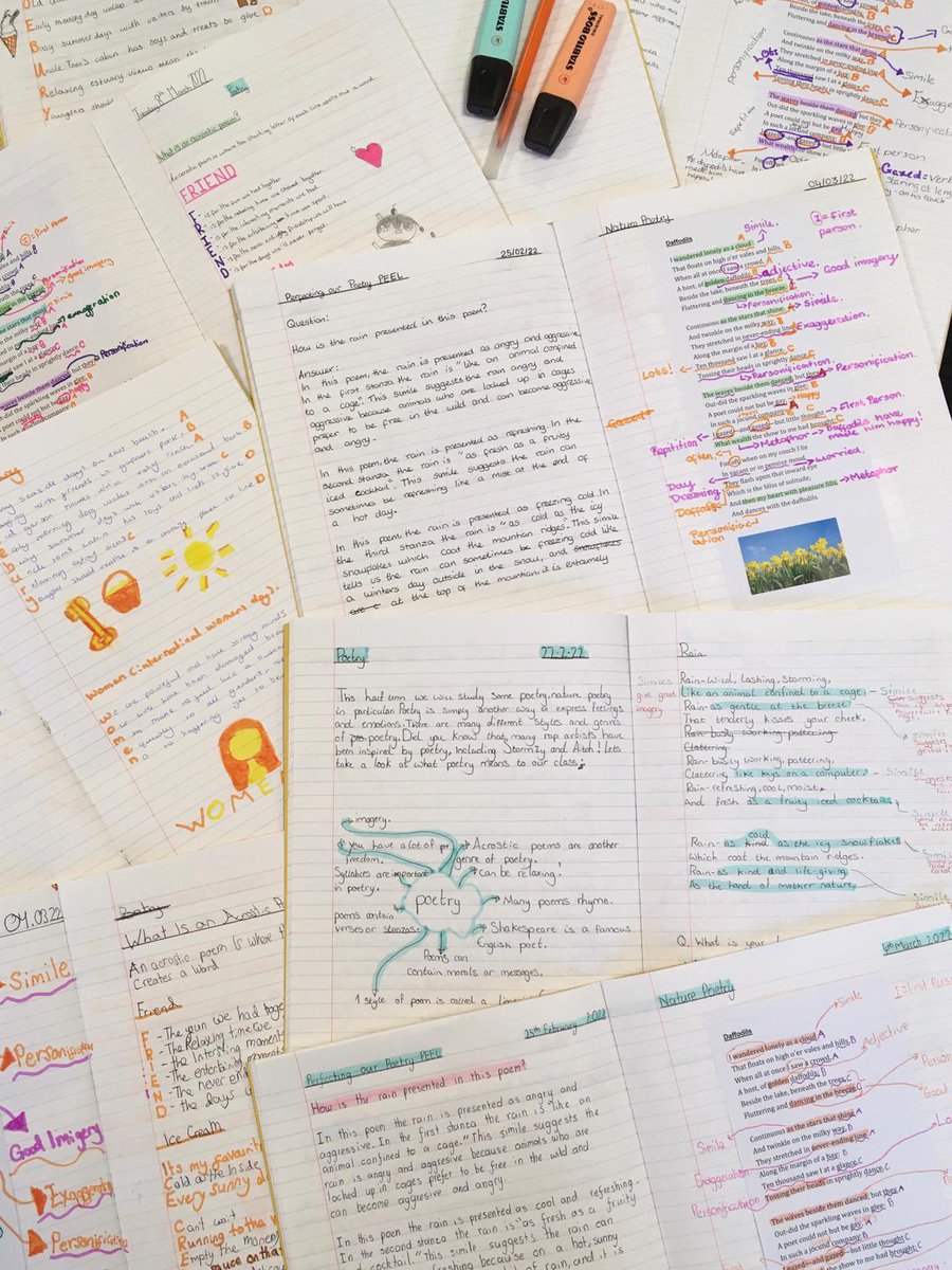 Have a look at some of our brilliant Year 7 poetry work! #daffodils #naturepoetry #acrostic