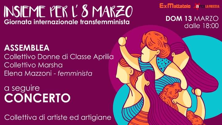 🔥 Augurandoci di passare questa giornata nel fuoco della lotta e della forza che ci sostiene, vi invitiamo domenica 13 marzo per discutere, incontrarci, confrontarci e cantare insieme 

PARTECIPA 👉 facebook.com/events/s/ex-ma…

#InternationalWomensDay #8Marzo