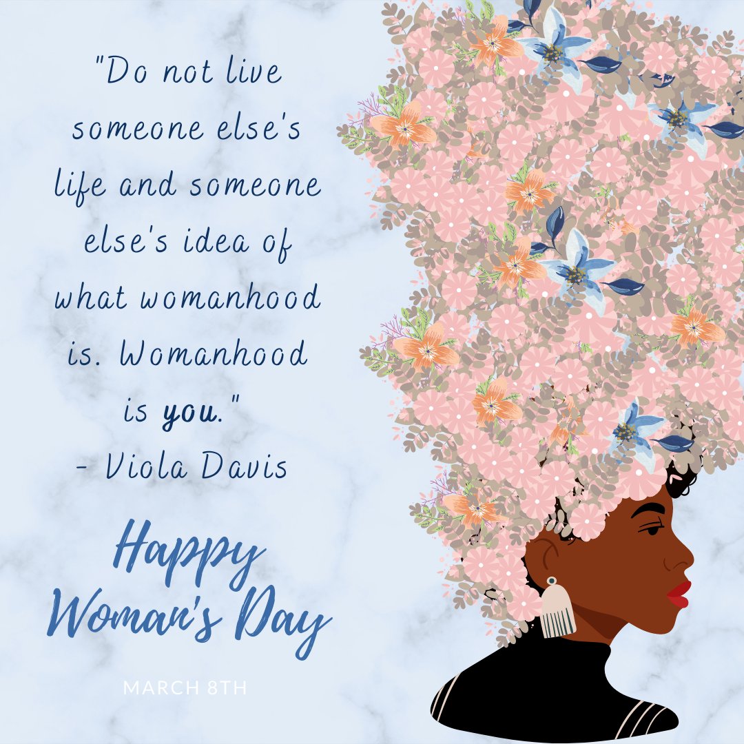 Jackson_Psych's tweet photo. Today is #InternationalWomensDay ! Thank you to the women who paved the way and continue to be trendsetters, earth shakers, glass ceiling breakers, revolutionaries, survivors, and supporters. Remember- womanhood is yours to express for yourself! Take care of yourself 💙 https://t.co/V21uv4nM0V