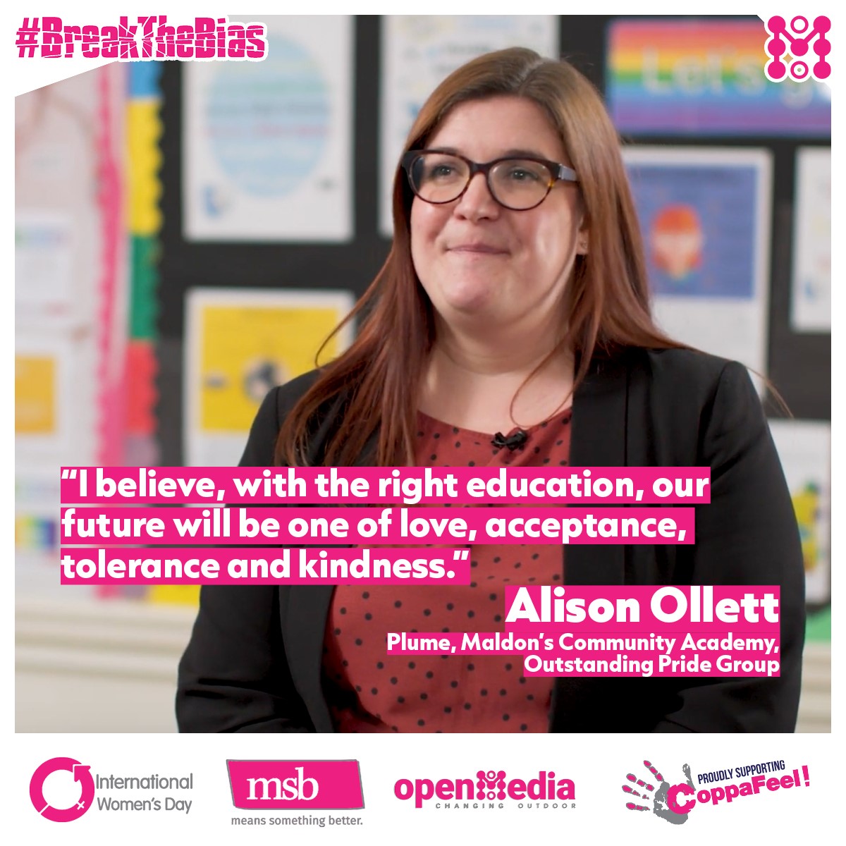 AliOllett's tweet photo. It is a privilege to feature alongside 80 diverse and inspiring women in this year’s @openmediauk #BreakTheBias #IWD2022 campaign. Thank you to @JustLikeUsUK for nominating me.  @family_plume @Plume_Principal https://t.co/5PtgfjVV8w