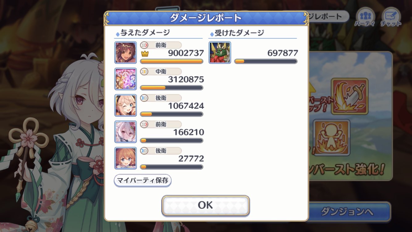 ユウキ Fpp プリコネr プリコネ ダンジョンex5 クリア編成 1 6 3凸目の時点でターゲットが残り一個になるように立ち回りました 4凸目はボスの自傷 火傷ダメ で落とすので最低限の火力さえ有れば T Co Jk7bns4tui Twitter
