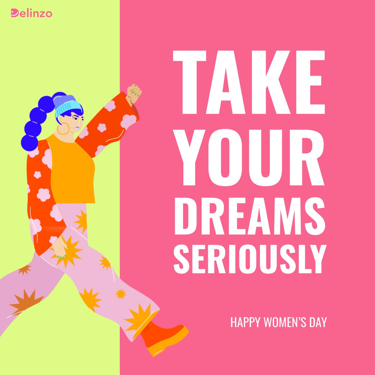 OfficialDelinzo's tweet photo. Delinzo wishes all the women a very happy International Women’s Day!

It is time to question gender biases and smash stereotypes around us!

#WomensDay #Delinzo #BreakTheBias https://t.co/OksVEQlobJ