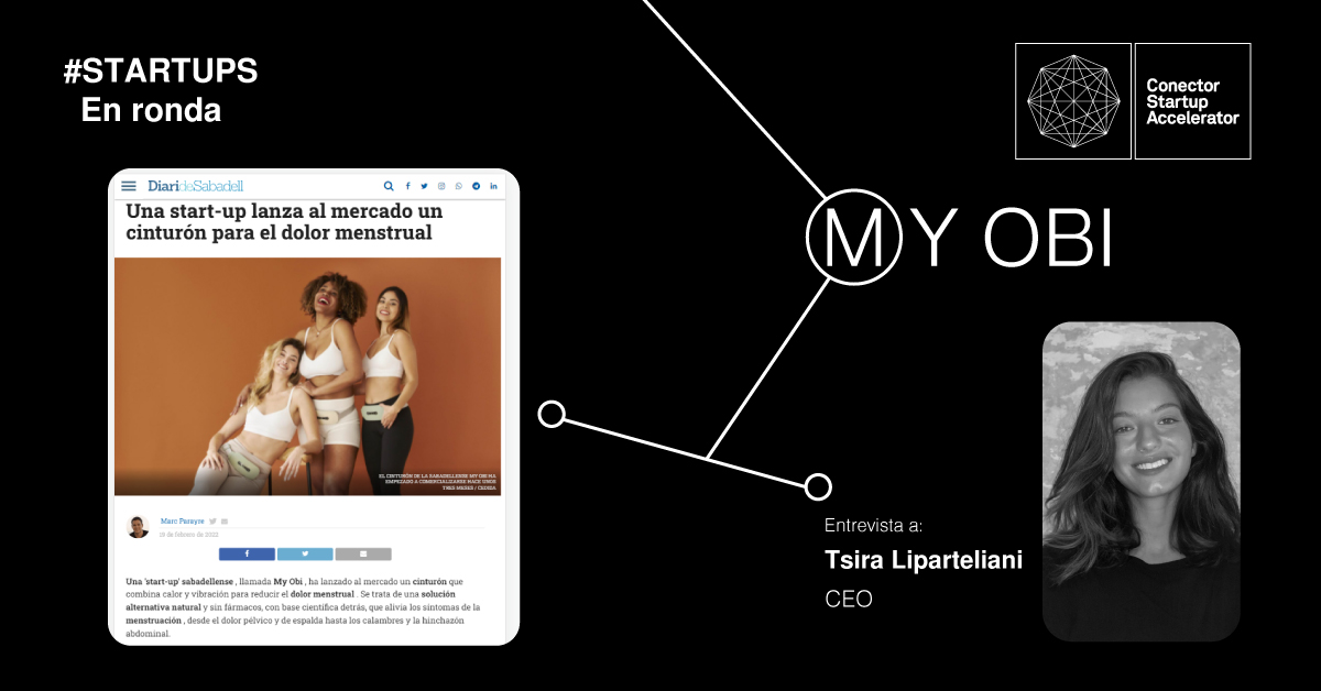 ConectorSpain's tweet photo. 💜 #8M, mujeres emprendedoras, jefas, proactivas y valientes.
🚀 Así es #MyObi, empresa que ha lanzado al mercado un cinturón que combina calor y vibración para reducir el dolor menstrual y que se encuentra en nuestro programa de aceleración de #sstartups.
¡Enhorabuena! https://t.co/wPOdoxD9Ym