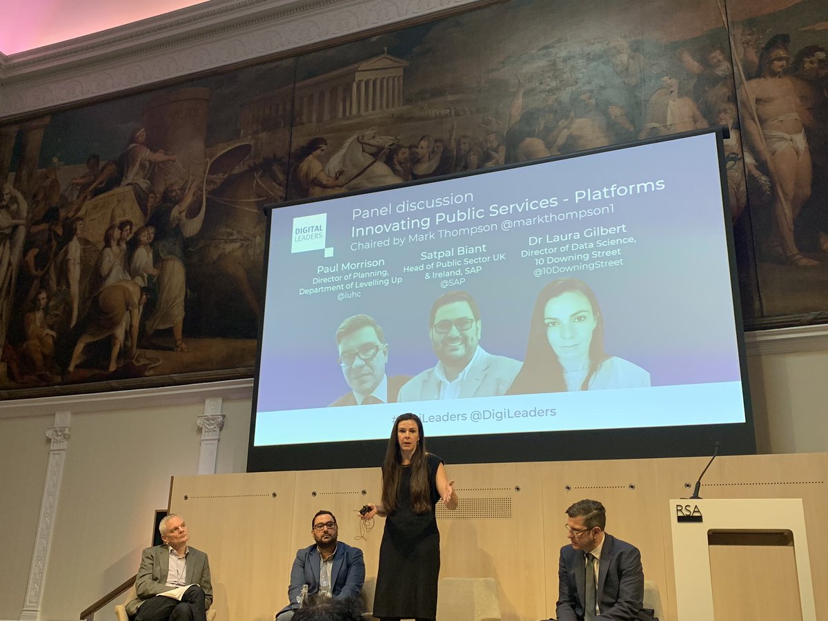 assaffrances's tweet photo. Dr Laura Gilbert of @10DowningStreet on how the pandemic turned a lot of data sets from nice to haves to must haves 

This drove a cultural change in the organization, so making sure the people making the decisions demand the data is key @DigiLeaders @Zencityio https://t.co/IZ7TtxlfUh