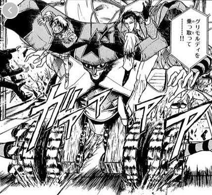 ⑨グリモルディ(からくりサーカス)
戦闘用あやつり人形。腿部分のキャタピラによる機動力を武器とする。無数の人形が当時した本作だが、最初期のこれが一番格好良かったと思う。
実際人気があったのか思い入れがあったのか、中盤にプルチネルラと併せて2号機として再登場している。 