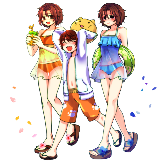 3人とも可愛いのtwitterイラスト検索結果