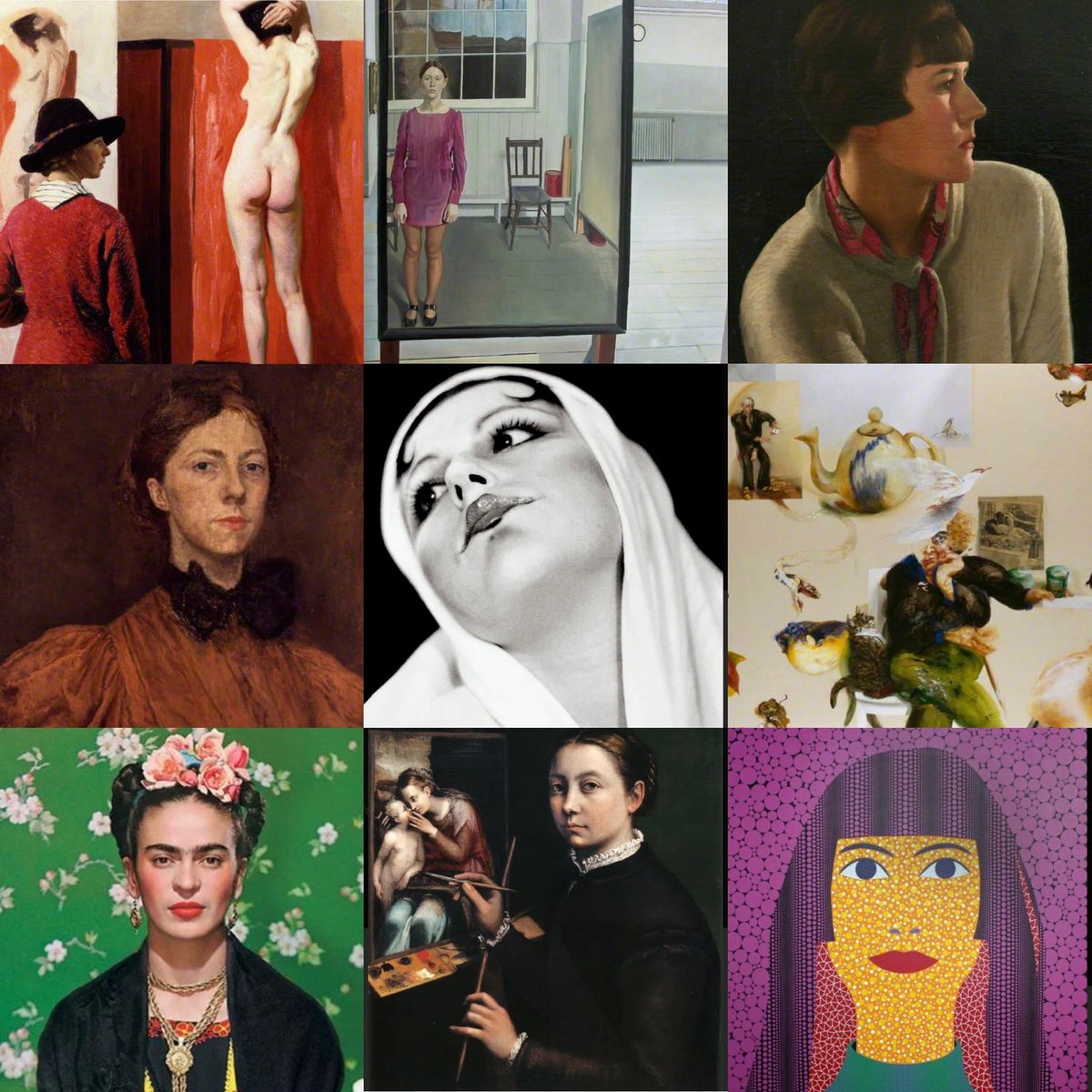 Some famous self portraits for #InternationalWomensDay