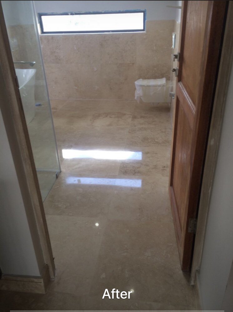 TileSolutionz's tweet image. We are turning this house into a beautiful home.
Travertine installation, Resin grout, Seamless grind, Powder polish, Clean and Seal
#VaccineSideEffects 
#ZOLA 
#ThembaTheGhost𓃵