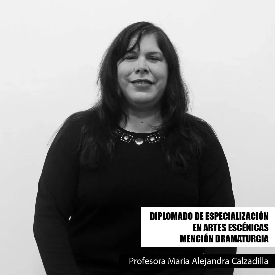María Alejandra Calzadilla (@marial75034723), es la profesora encargada de la cátedra "Análisis del Lenguaje Dramático" en nuestro Diplomado de Especialización en Artes Escénicas, mención Dramaturgia. ✍️🎭

Para mayor información sobre el diplomado: info.escenica.cai@gmail.com
